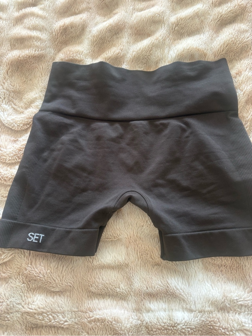 SET Active Chocolate Brown Seamless Performance Shorts
